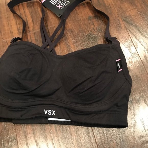 NWT Victoria’s Secret Angel black sports bra 32B - Picture 5 of 6